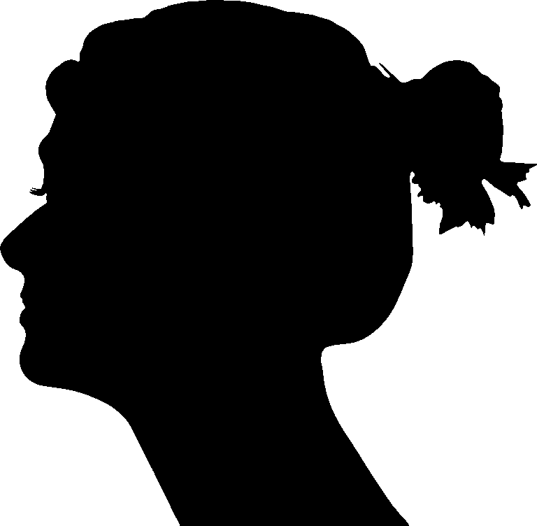 female, head, silhouette, profile, beauty, woman, girl, human, person, cutout