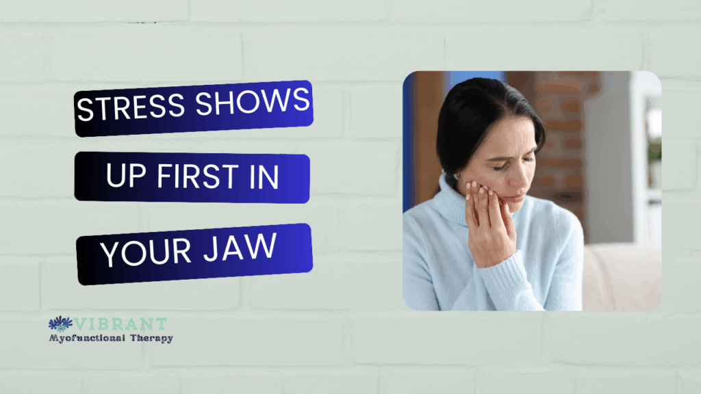 blog post woman stressed jaw pain